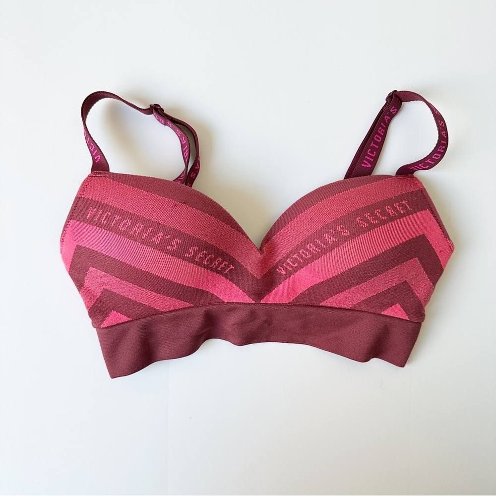 VICTORIAS SECRET pink perfect comfort wireless push up bra